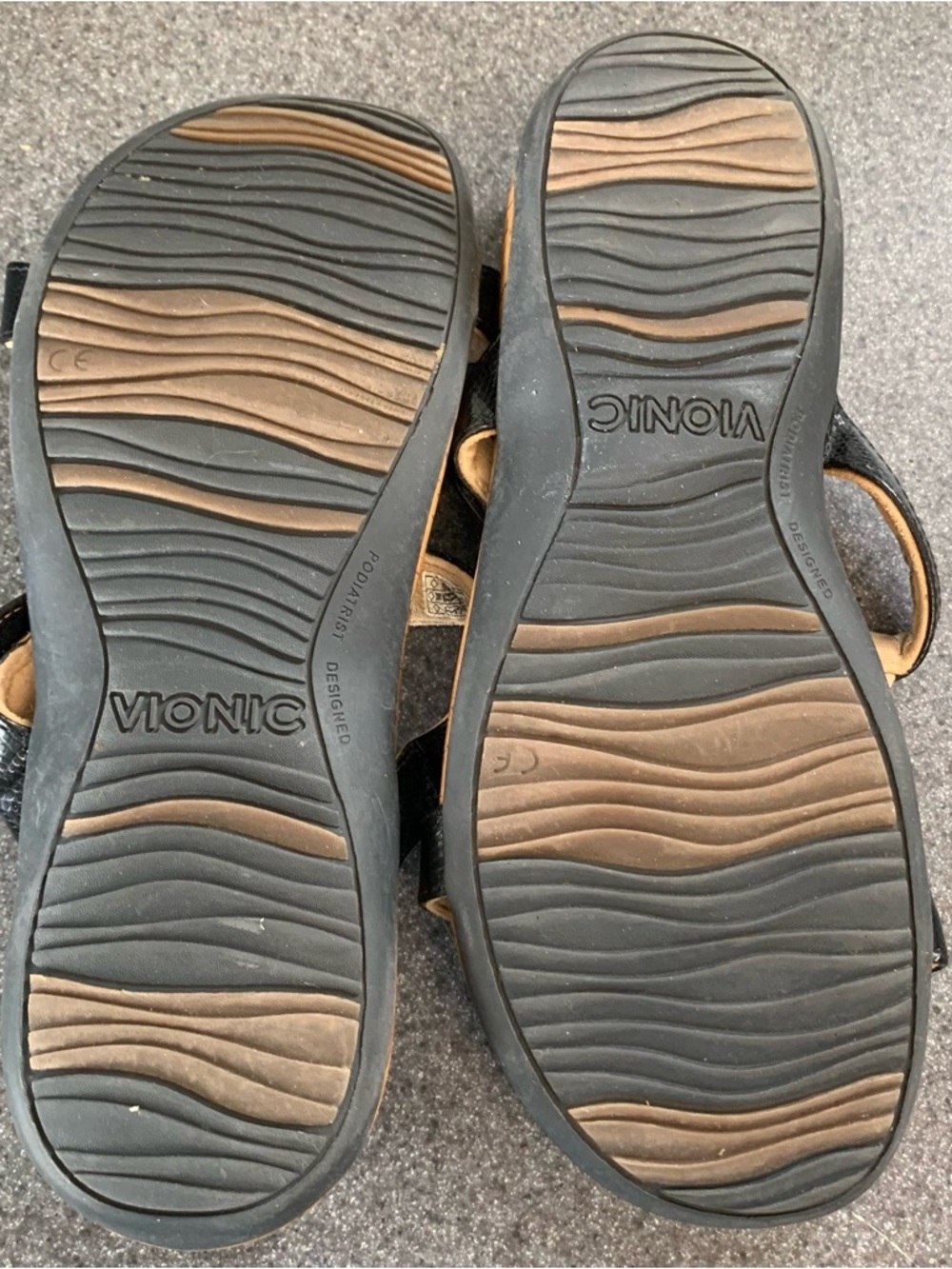 VIONIC Orthotic Viviana Embellished Slide Sandals Size 8 Travel Resort Casual - Picture 4 of 6